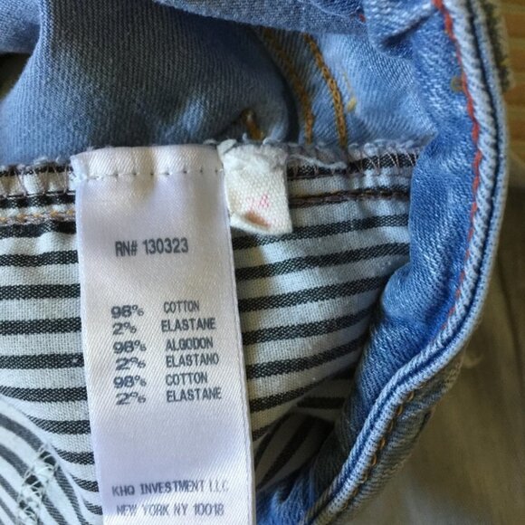 TOMMY GIRL 28 Ripped Skinny Jeans Raw Hem Pants - Picture 3 of 8